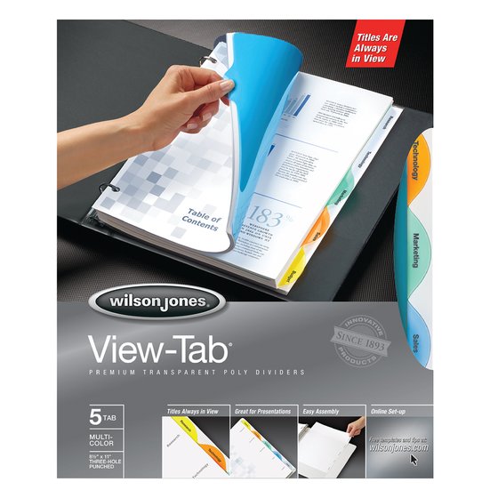 Wilson Jones Binder Accessories Printable Dividers Wilson Jones 174 View Tab 174 Transparent Wilson Jones Divider Templates