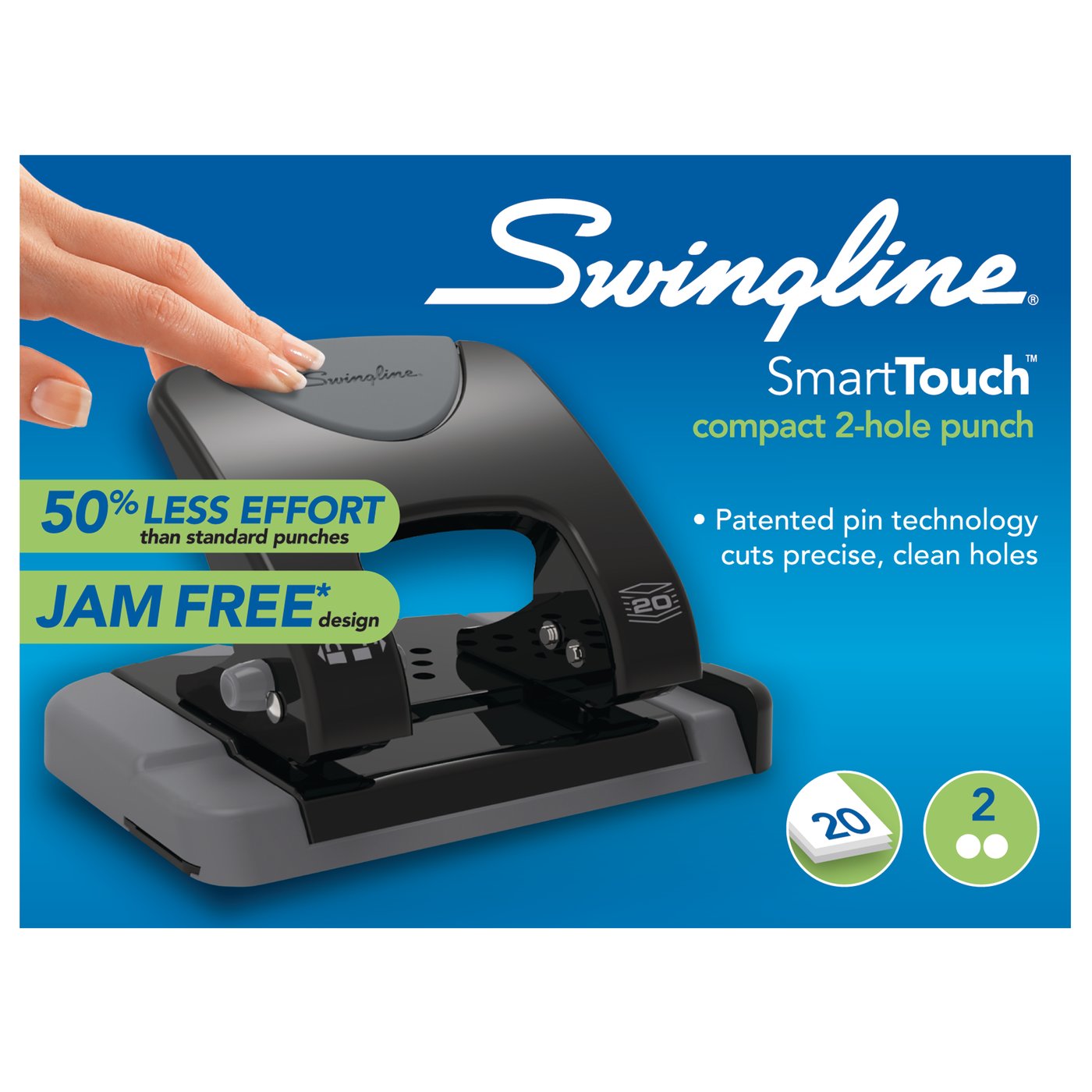 Swingline Punches Manual Punches Swingline SmartTouch 2Hole