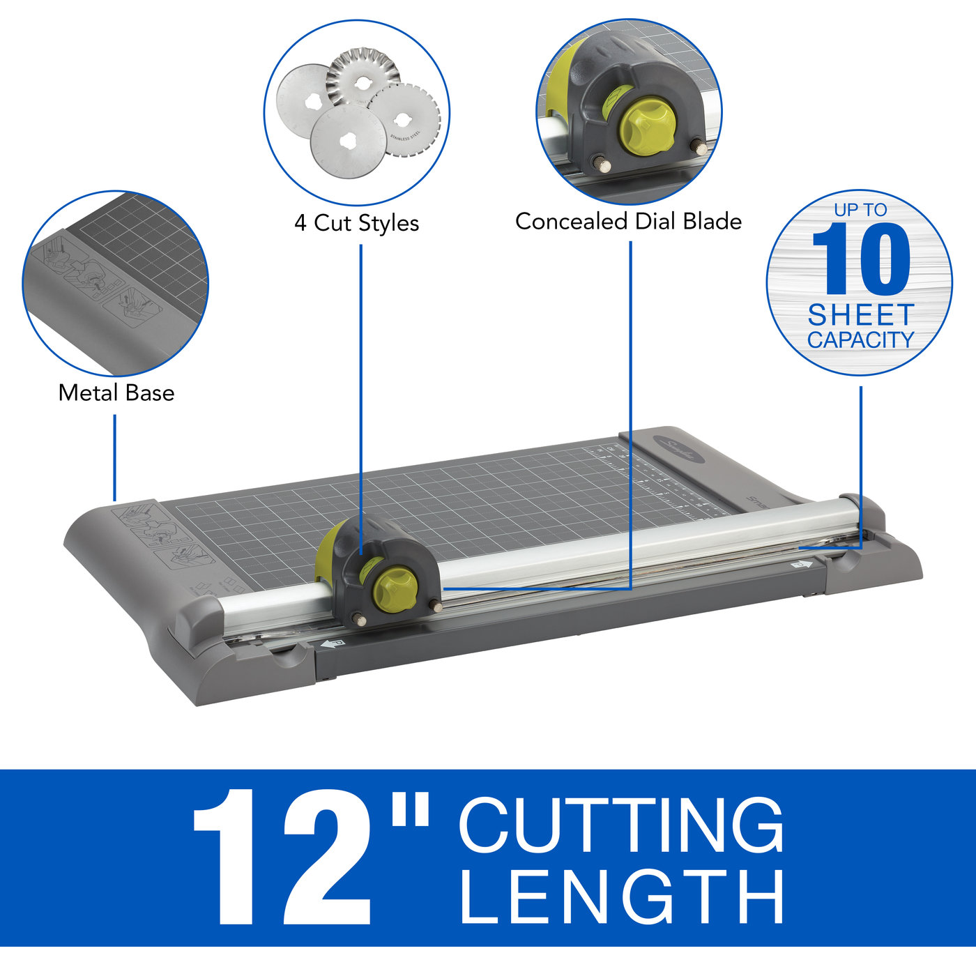 Swingline Trimmers Rotary Trimmers Swingline SmartCut DialA